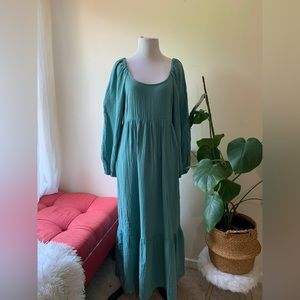Turquoise Max Dress with pockets
